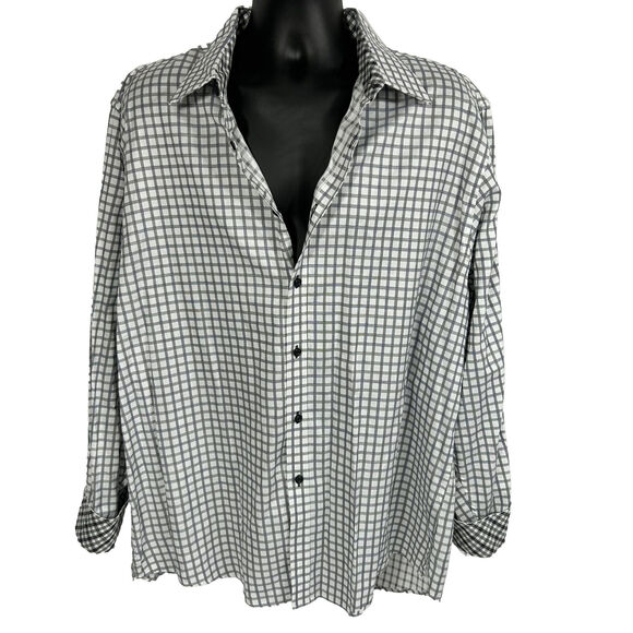 JBH By JHANE BARNES Long Sleeve Button Up Mens Sz XxL Slim Fit Shirt Collard - Picture 1 of 12